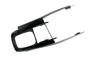 VW Golf 4 Bora Mittelkonsole Mitteltunnel um Schaltung 1J1863201D schwarz - Bild 9