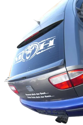 Seat Leon 1M Heckklappe Klappe hinten Kofferraumklappe grau LS7T Spoiler - Bild 3