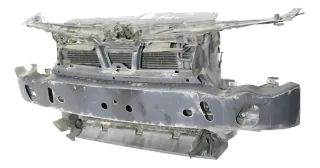 VW Golf 4 Cabrio 1E Schloßträger Lüfter Halter Kühler Wasserkühler Pralldämpfer - Bild 1