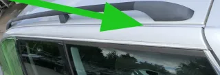2x VW Passat 3B 3BG Dachleiste Leiste Dach silber LA7W Leiste Dachleiste links - Bild 1