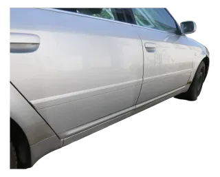Audi A6 4B C5 Tür Türblatt hinten rechts nur Türblatt silber LY7W -ohneAnbauteil - Bild 1