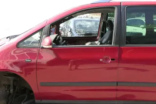 VW Sharan 7M Ford Galaxy Tür links vorne Fahrertür rot LK3A ab2000 Facelift - Bild 1