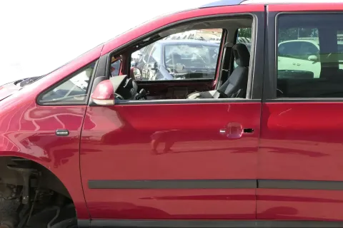 VW Sharan 7M Ford Galaxy Tür links vorne Fahrertür rot LK3A ab2000 Facelift