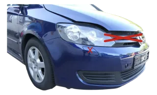 Golf 6 5M Plus Stoßstange vorne Frontstoßstange Stoßfänger blau LD5Q SWR - Bild 5