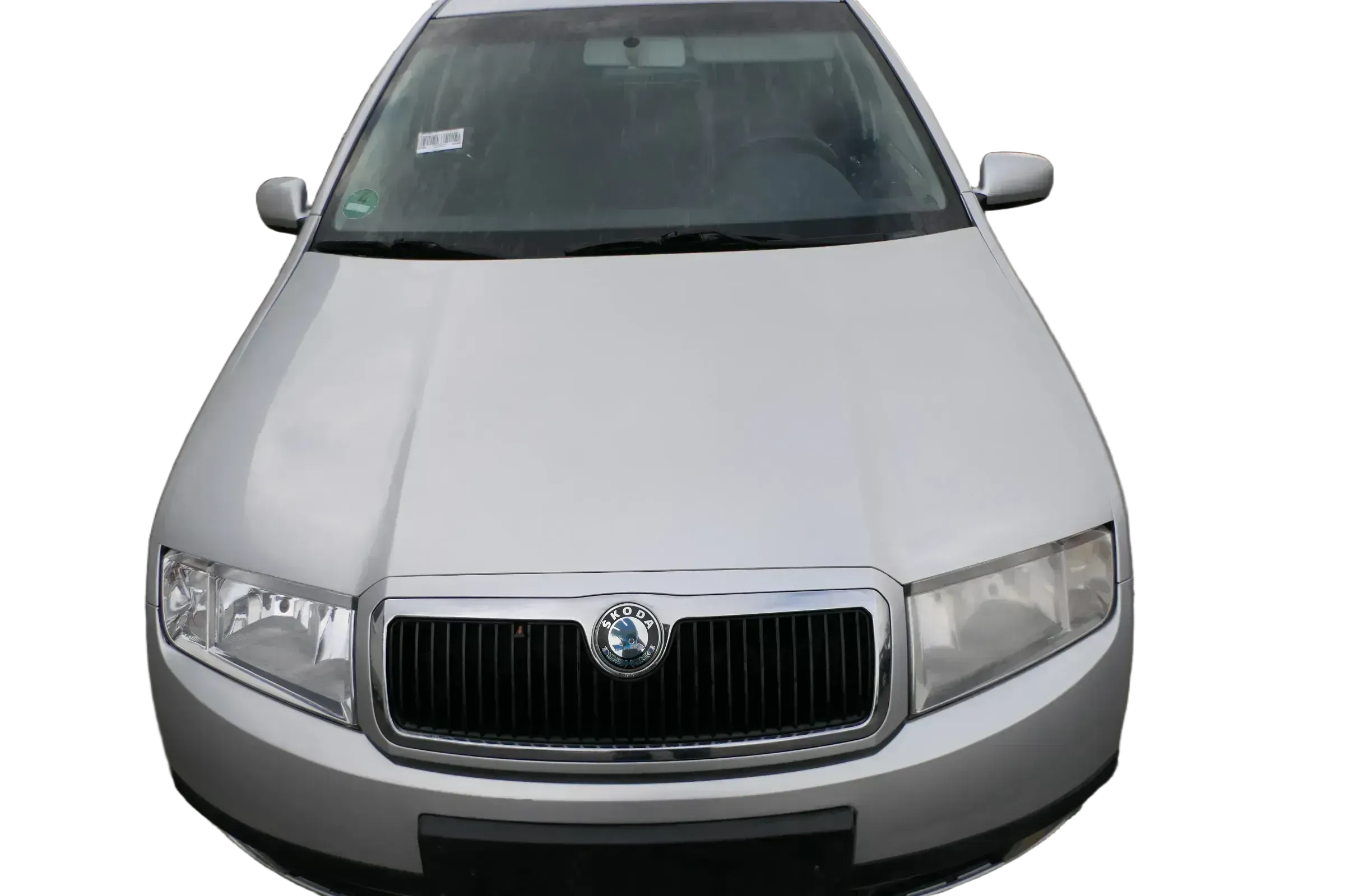 Skoda Fabia 6Y Motorhaube Klappe vorne silber grau LF7T mit Grill vorn - Bild 1