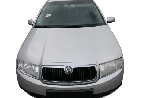 Skoda Fabia 6Y Motorhaube Klappe vorne silber grau LF7T mit Grill vorn