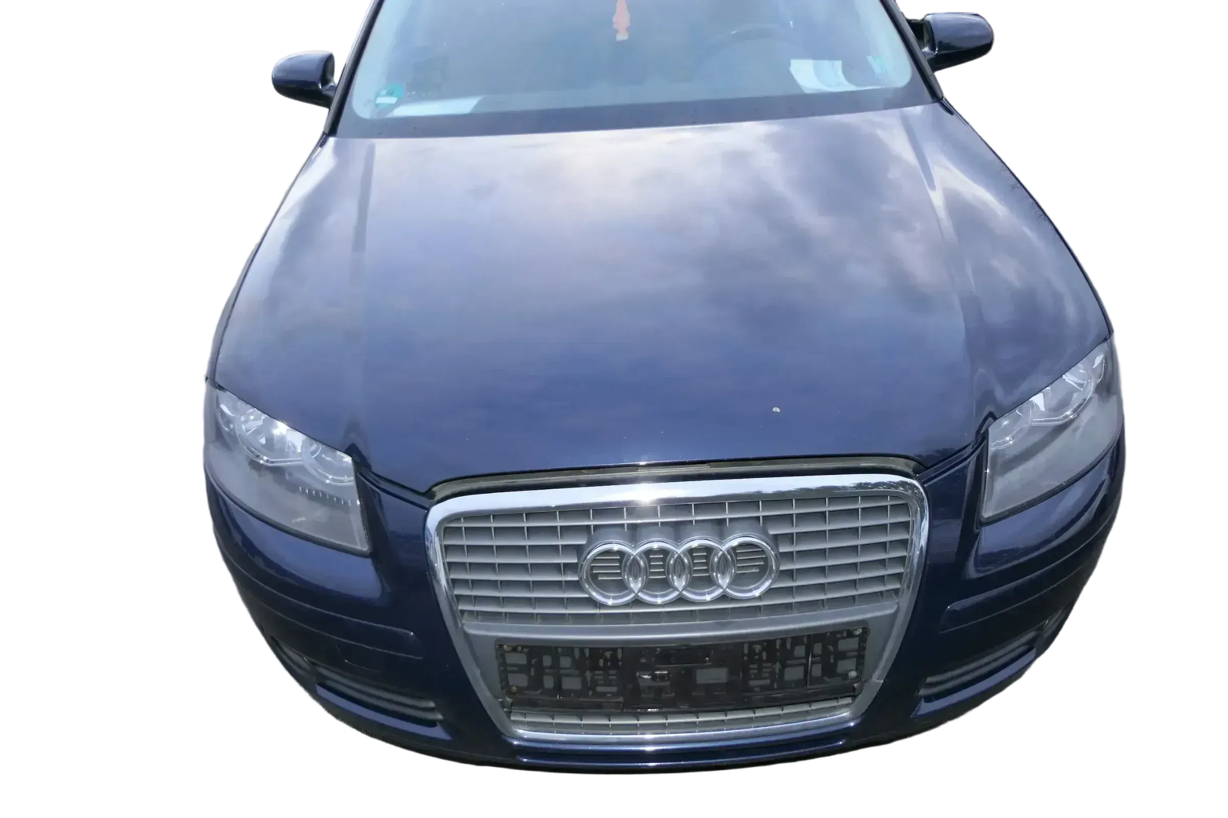 Audi A3 8P Motorhaube Haube Klappe vorn vorne blau LZ5J 4/5-Türer - Bild 1