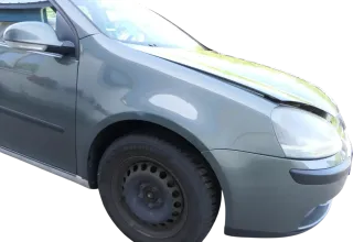 VW Golf 5 V 1K Kotflügel vorne rechts grau grün LA6Q - Bild 4