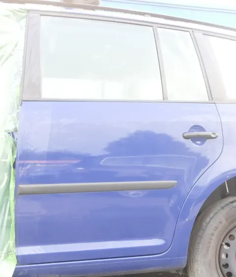 VW Touran 1T3 1T Tür hinten links Fahrerseite blau LL5M - ohne Anbauteile