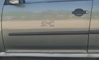 Golf 5 V 1K Tür Türblatt vorne links Fahrertür 4/5-Türer grau LA6Q grün - Bild 1