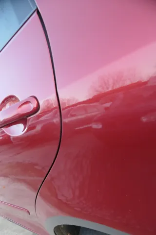 VW Golf Plus 5M Tür hinten links rot LA3X - mit Rahmen - Bild 12