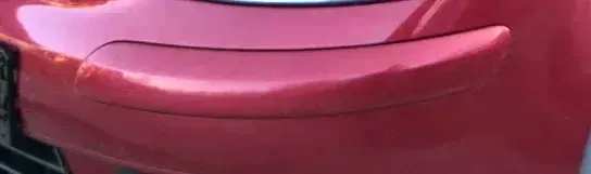 VW Golf Plus 5M 1x Abdeckung Schutzleiste Stoßstange rechts rot LA3X - Bild 1