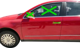 VW Passat 3C Kombi o. Limous Tür vorne links Fahrer rot LY3D -ohneAnbauteile - Bild 1