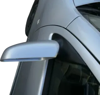 Skoda Fabia 6Y elektrisch Spiegel Außenspiegel links mit Glas grau LF7T silber - Bild 3