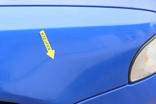 Audi A4 B5 (bis caMitte1999 Bild vergle) Kotflügel vorne rechts blau lila LY3K - Bild 6