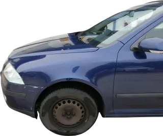 Skoda Octavia 1Z Kotflügel vorne links blau LF5Q Kombi - Bild 1