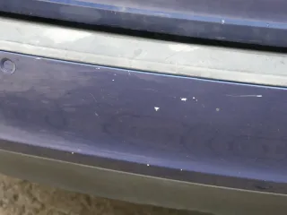 Skoda Octavia 1Z Combi Stoßstange hinten Heckstoßstange blau LF5Q Stoßfänger PDC - Bild 3
