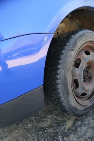 VW Lupo 6X Stoßstange vorne Frontstoßstange Stoßfänger blau LW5Z - Bild 8