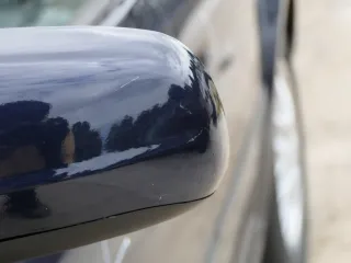 VW Golf 4 Bora elektrischer Spiegel vorne links Außenspiegel blau LC5H & Glas - Bild 4