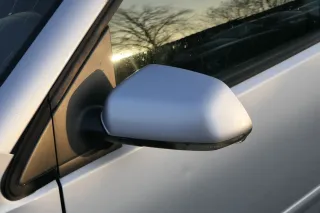 VW Polo 9N 9N3 mechanisch Spiegel Außenspiegel links vorne grau LA7W Blinker - Bild 2