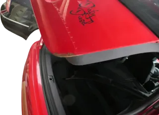 Audi A3 8P 4/5-Türer Heckklappe Klappe hinten rot LY3J Spoiler Scheibe - Bild 13
