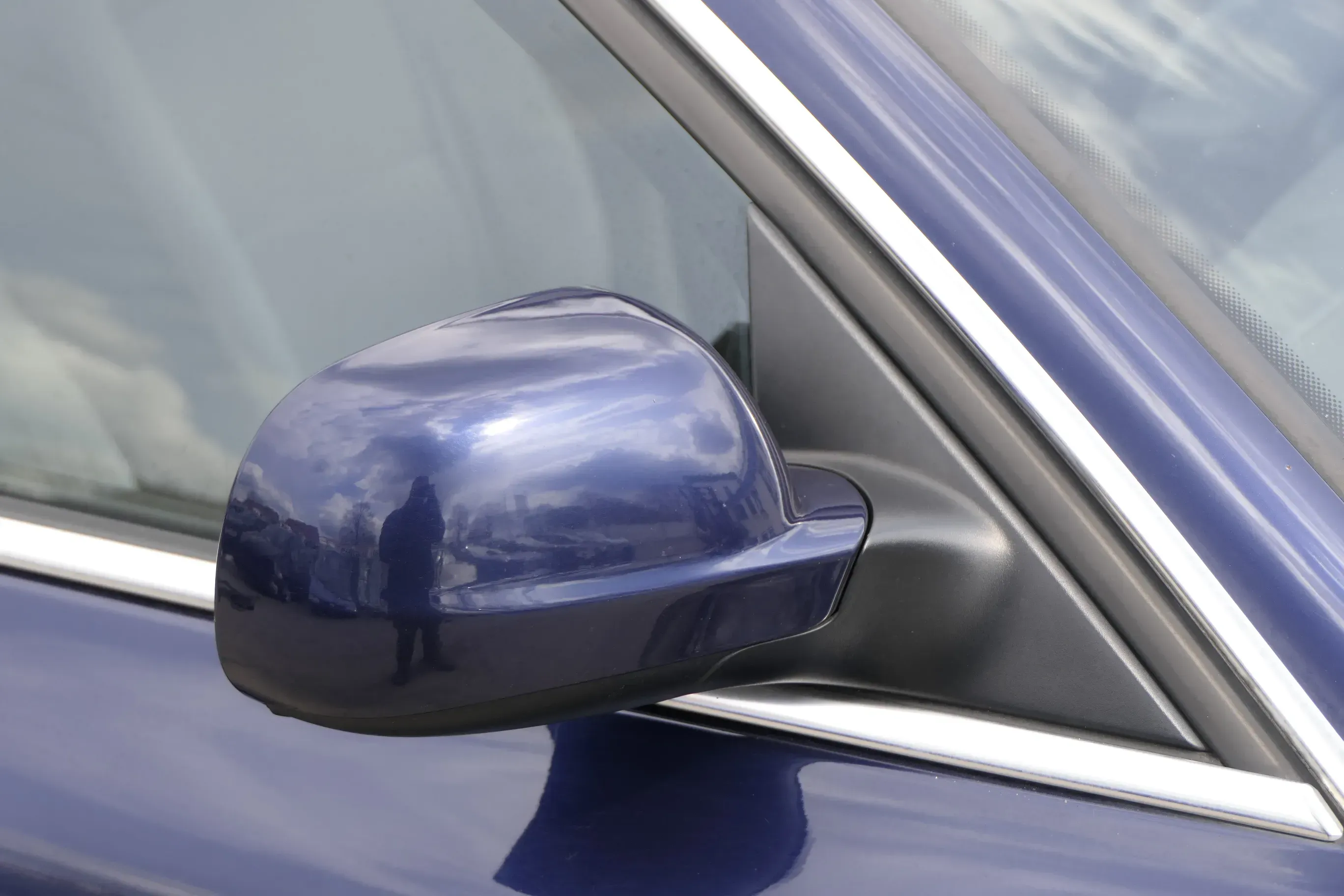 VW Passat 3BG 3B elektrischer Spiegel Außenspiegel rechts blau LB5N indigoblau G - Bild 1