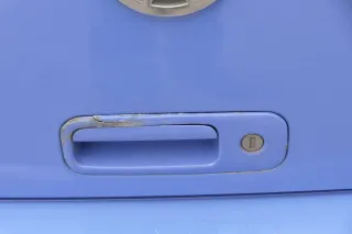VW Lupo 6X Heckklappe Klappe Kofferraumklappe Scheibe blau LR5A ohne Anbaut - Bild 4