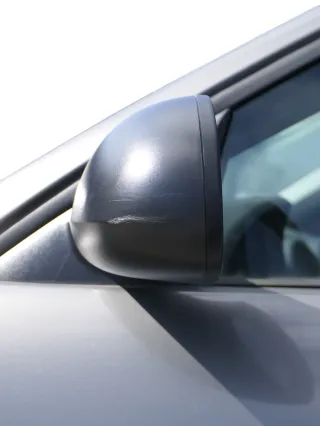 Seat Ibiza 6L mechanischer manuell Spiegel Außenspiegel links schwarz matt blac - Bild 4