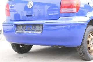 VW Polo 6N2 Stoßstange hinten Heckstoßstange Stoßfänger blau LA5C surf - Bild 3