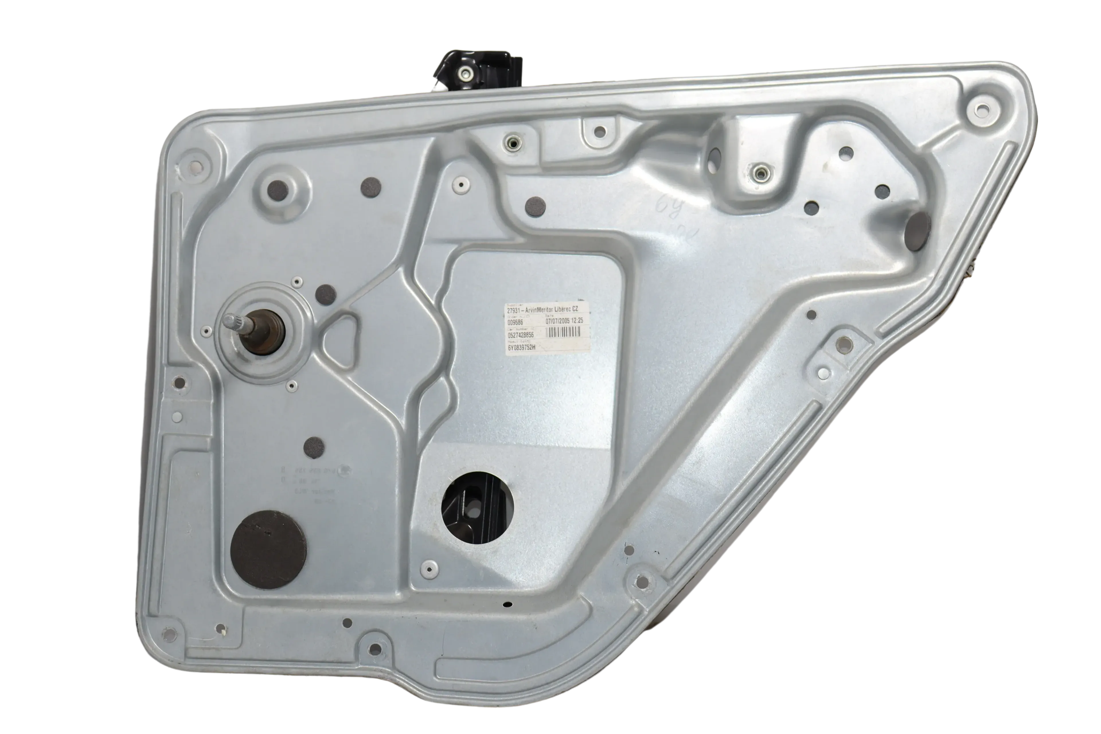 Skoda Fabia 6Y mechanischer Fensterheber Gestänge hinten rechts Modul 6Y0839656 - Bild 1