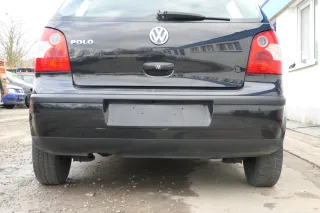 VW Polo 9N 9N3 Stoßstange Heckstoßstange hinten schwarz LC9Z - Bild 1