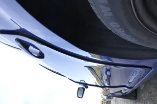 VW Touran 1T 1T3 Tür hinten links blau LL5M und Scheibe ohne Anbauteile - Bild 2