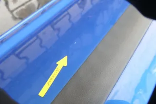 VW Touran 1T 1T3 Tür hinten links blau LA5X und Scheibe ohne Anbauteile - Bild 8
