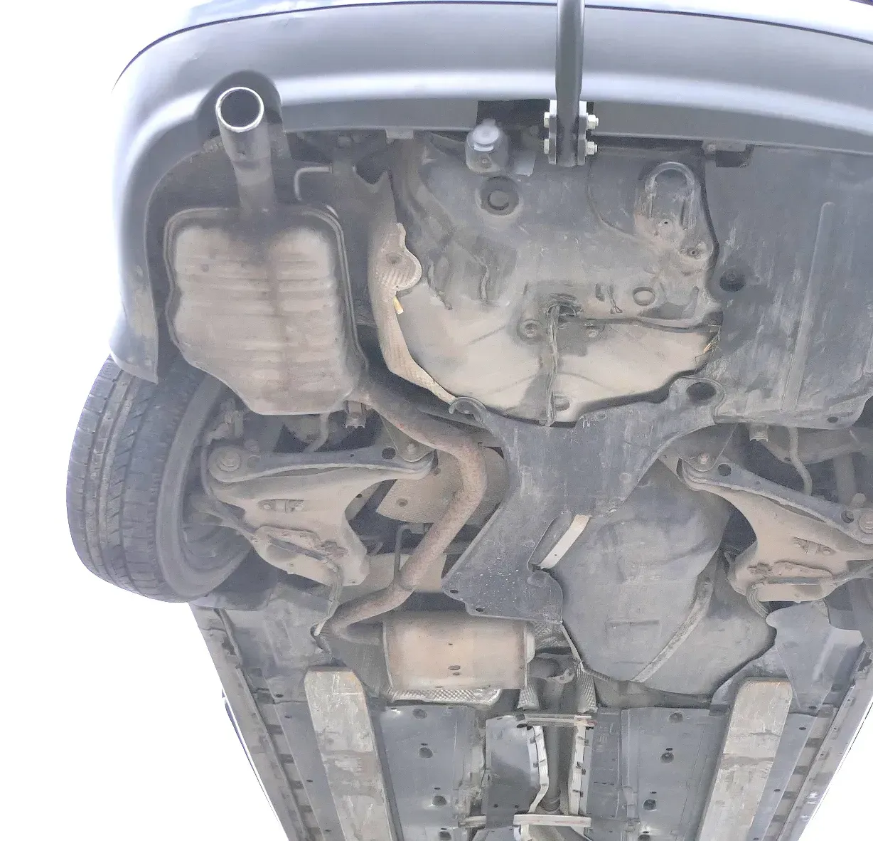 Audi A4 8E B6 Auspuff Endschalldämpfer Endtopf + Mittelschalldämpfer ALZ Benzine - Bild 1