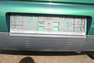 VW Lupo Stoßstange hinten Heckstoßstange Stoßfänger grün LA6N - Bild 2
