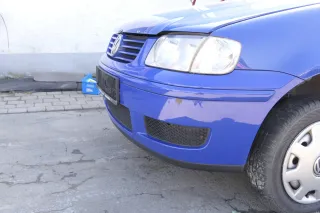 VW Polo 6N2 Stoßstange vorne Frontstoßstange Stoßfänger blau LA5C +Grill - Bild 3
