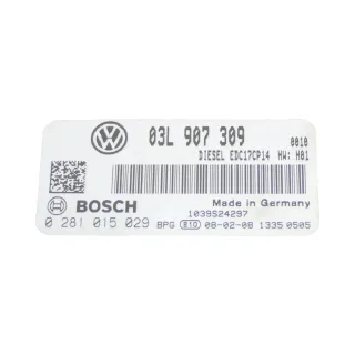 VW Passat 3C Golf Steuergerät 2,0l 103kw 140PS 103PS CBAB CBAA Motor 03L907309 - Bild 2