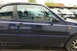 VW Golf 3 4 1E Cabrio Tür vorne rechts Beifahrertür blau LC5U - ohne Anbauteile - Bild 1