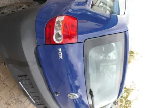 VW Fox 5Z Heckklappe Kofferraumklappe Klappe hinten + Scheibe blau LL5M - Bild 2