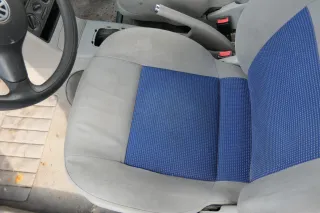 Arosa Lupo Sitz vorne links Fahrersitz Höhenverstellung grau blau - Bild 5
