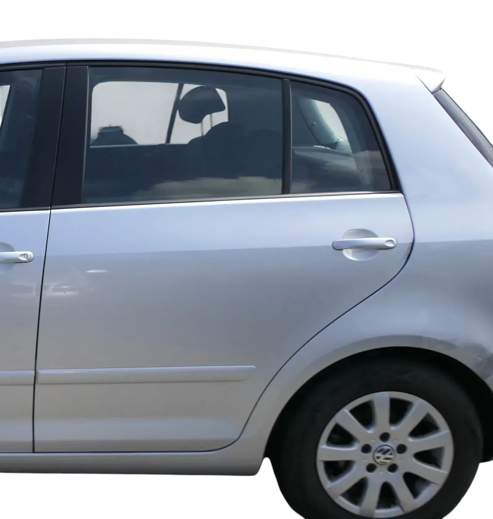 VW Golf Plus 5M Tür hinten links silber grau LA7W - mit Rahmen - Bild 1