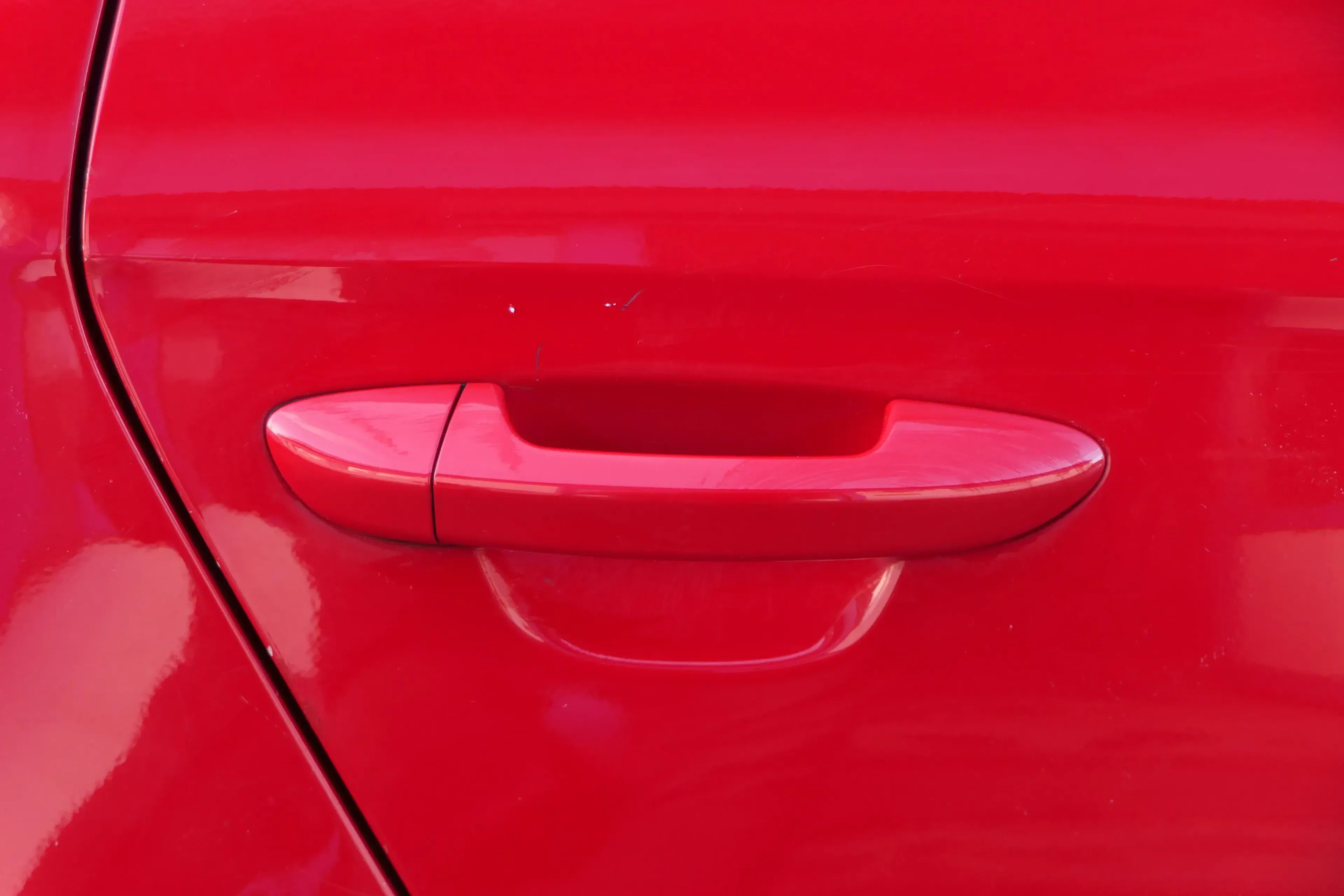 1x VW Passat 3C Türgriff Tür Griff vorne  /hinten rechts außen rot LY3D - Bild 1