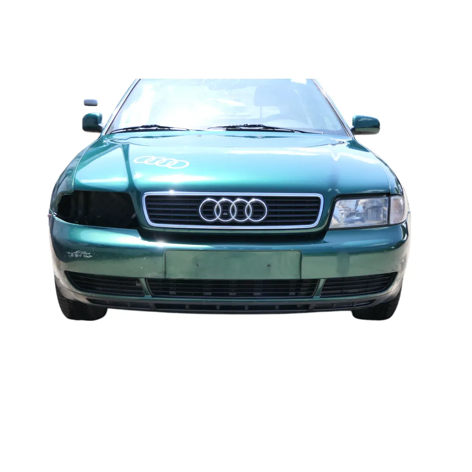 Audi A4 B5 Kombi + Limo Stoßstange vorne Frontstoßstange grün LZ6L - Bild 1