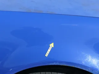 VW Golf 4 1J Kotflügel vorne rechts blau LA5C - Bild 9