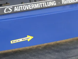 Golf 4 Bora Kombi Variant Heckklappe Klappe Scheibe hinten blau LA5C ohne Anbaut - Bild 11