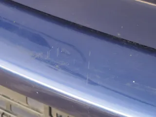 VW Golf 4 Limousine Stoßstange hinten Heckstoßstange Stoßfänger blau LB5N - Bild 5
