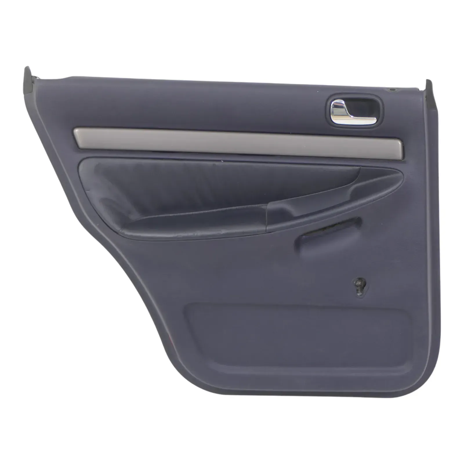1x A6 4B Türverkleidung Verkleidung Tür hinten links Leder blau royalblau - Bild 1