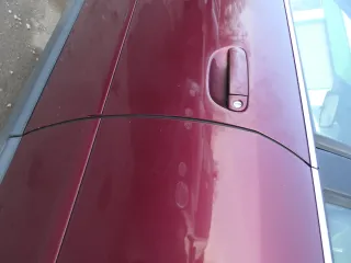 Audi A6 4B C5 Tür nur Türblatt vorne links Fahrertür rot LZ3L - ohne Anbauteile - Bild 2