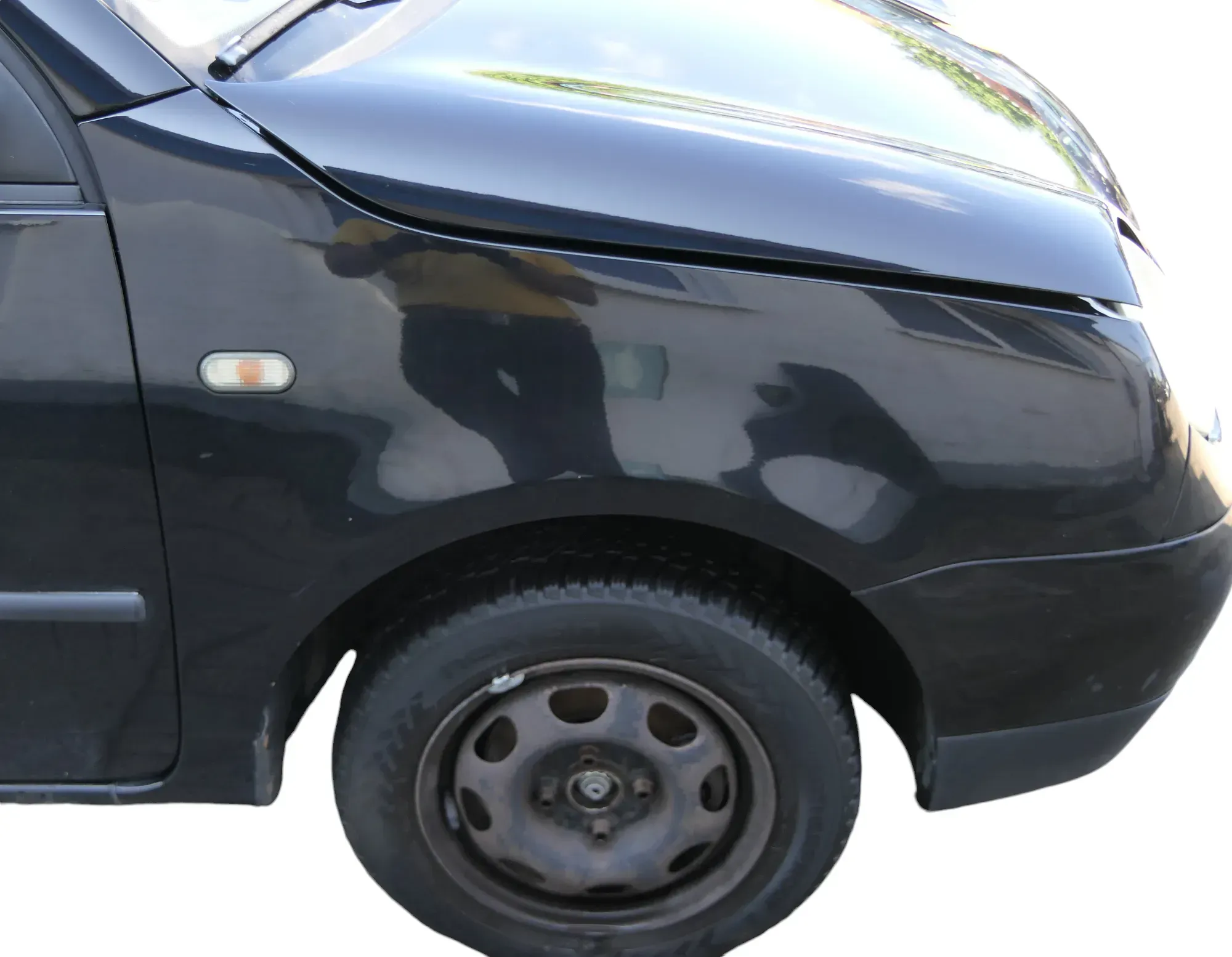 VW Lupo Kotflügel vorne rechts schwarz L041 - Bild 1