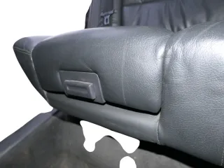 A6 4B Kombi Avant Rückbank Sitz Rücksitz Buffalino schwarz Leder Kindersitz - Bild 4